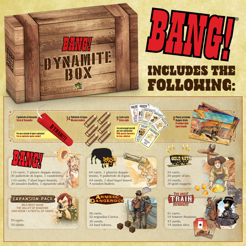 dynamite cigarette card Bang: Dynamite Box (Collector's Edition)