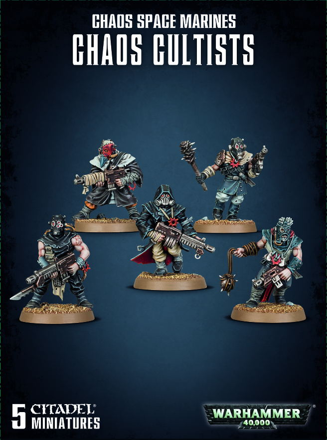 Warhammer 40k Chaos Cultists GAW 35-34 Games Workshop