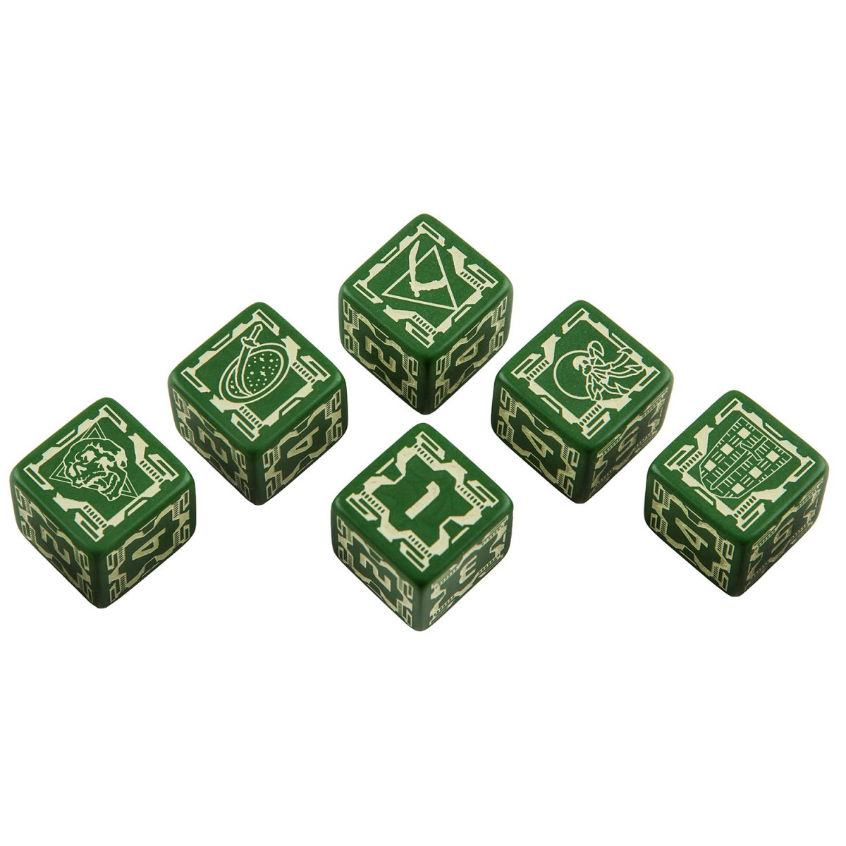 Q WORKSHOP Battletech House Davion RPG Dice Set 6 x D6