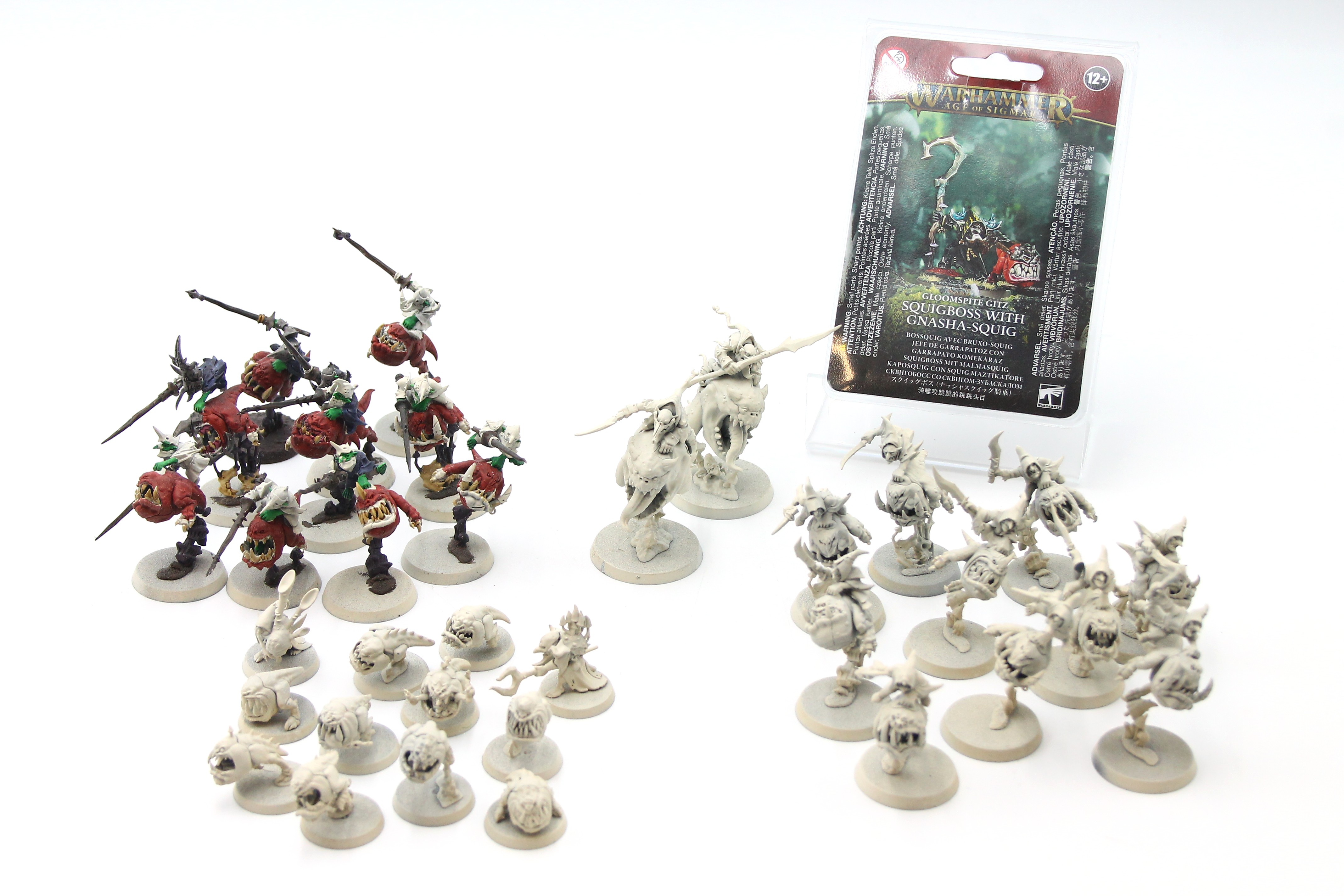 Warhammer AoS: Gloomspite Gitz - Squig Hoppers Herd Loonboss Bounders U-B1S2 472203