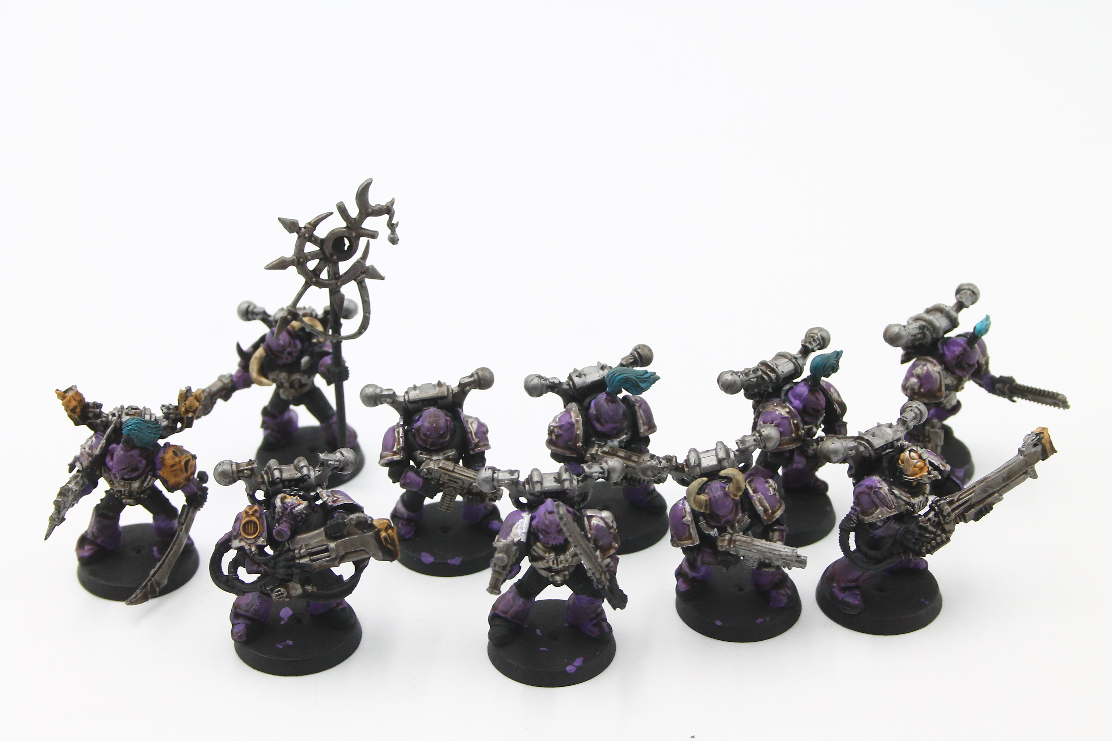 Warhammer 40k Chaos Space Marine: Legionaries Squad (10, OOP) U-B1S4 427396