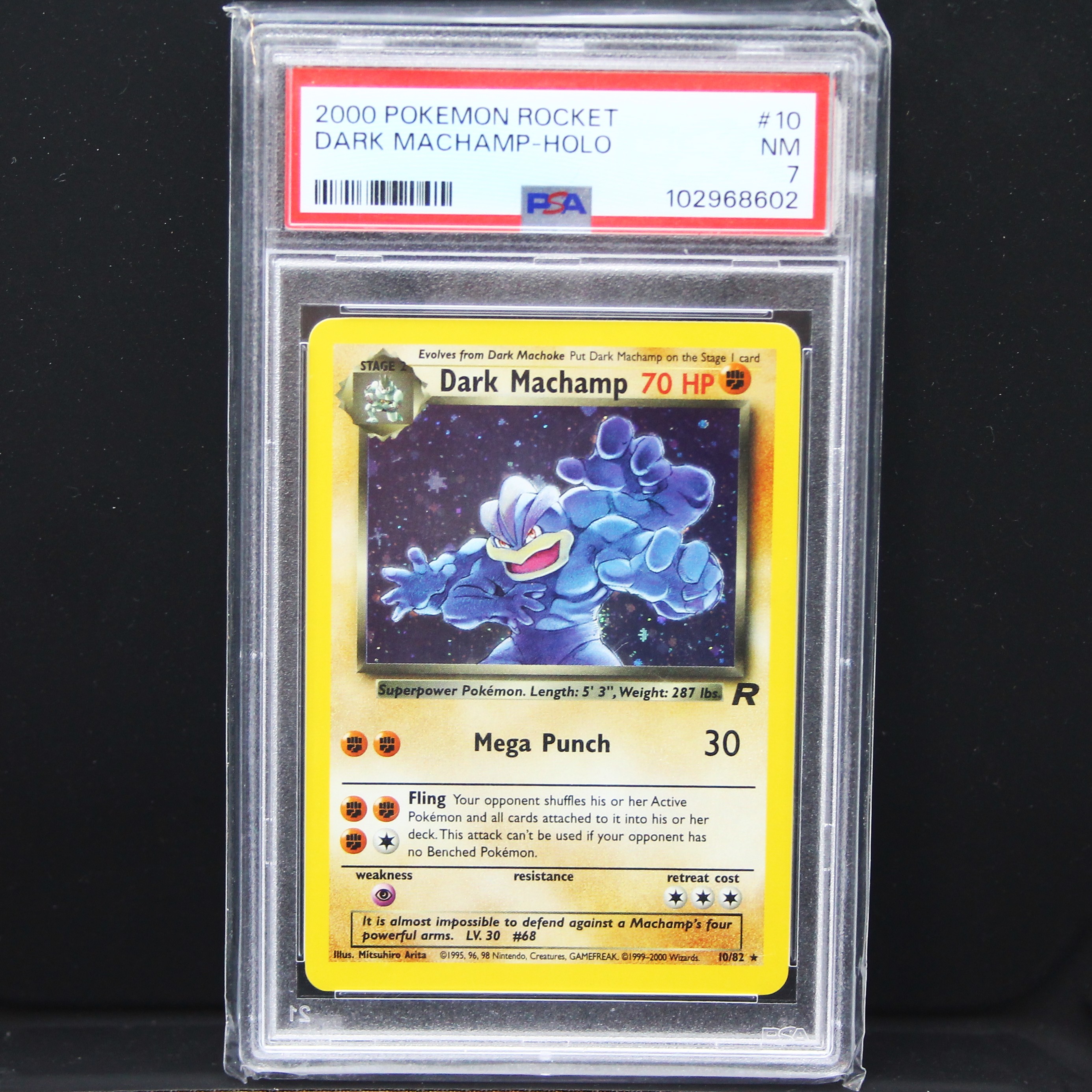 Used Pokemon TCG: Dark Machamp - Team Rocket (#10/82, PSA 7 Grade) U-B4S3 450905