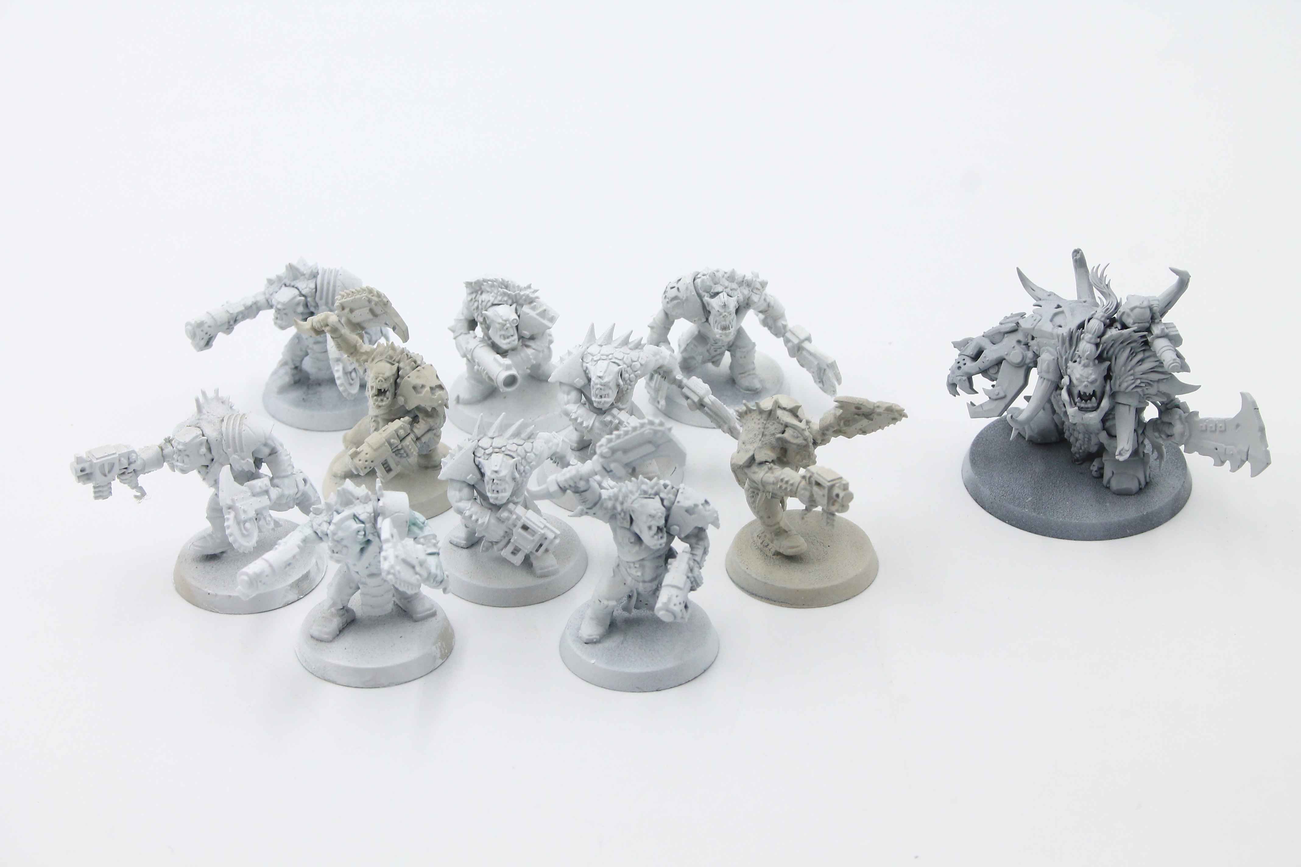Used Warhammer 40K Orks: Beast Snagga Boyz (10), Beastboss U-B5S2 428373